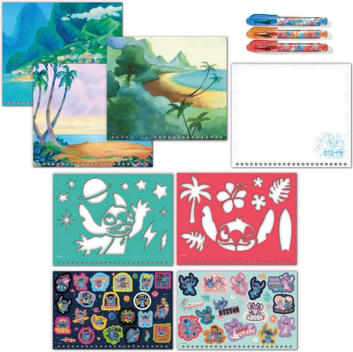 Activity-boek - 30-delige set voor kinderen, creatief entertainment - Inclusief mini-gelpennen, stickers, sjablonen