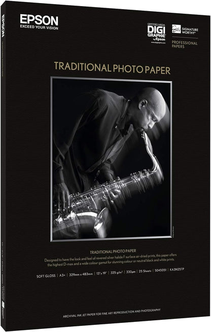 EPSON - TRADITIONAL PHOTO PAPER-A4 25S 330