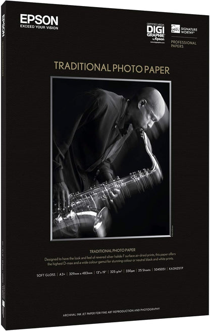 EPSON - TRADITIONAL PHOTO PAPER-A4 25S 330