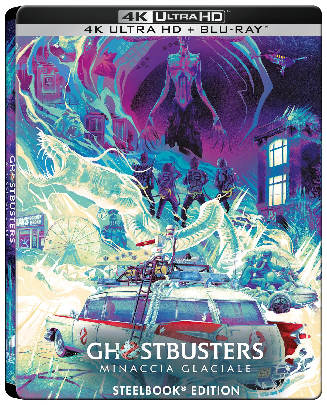 Ghostbusters - Minaccia Glaciale (Ghostbusters: Frozen Empire) Limited Edition 4K Steelbook - Italian Import