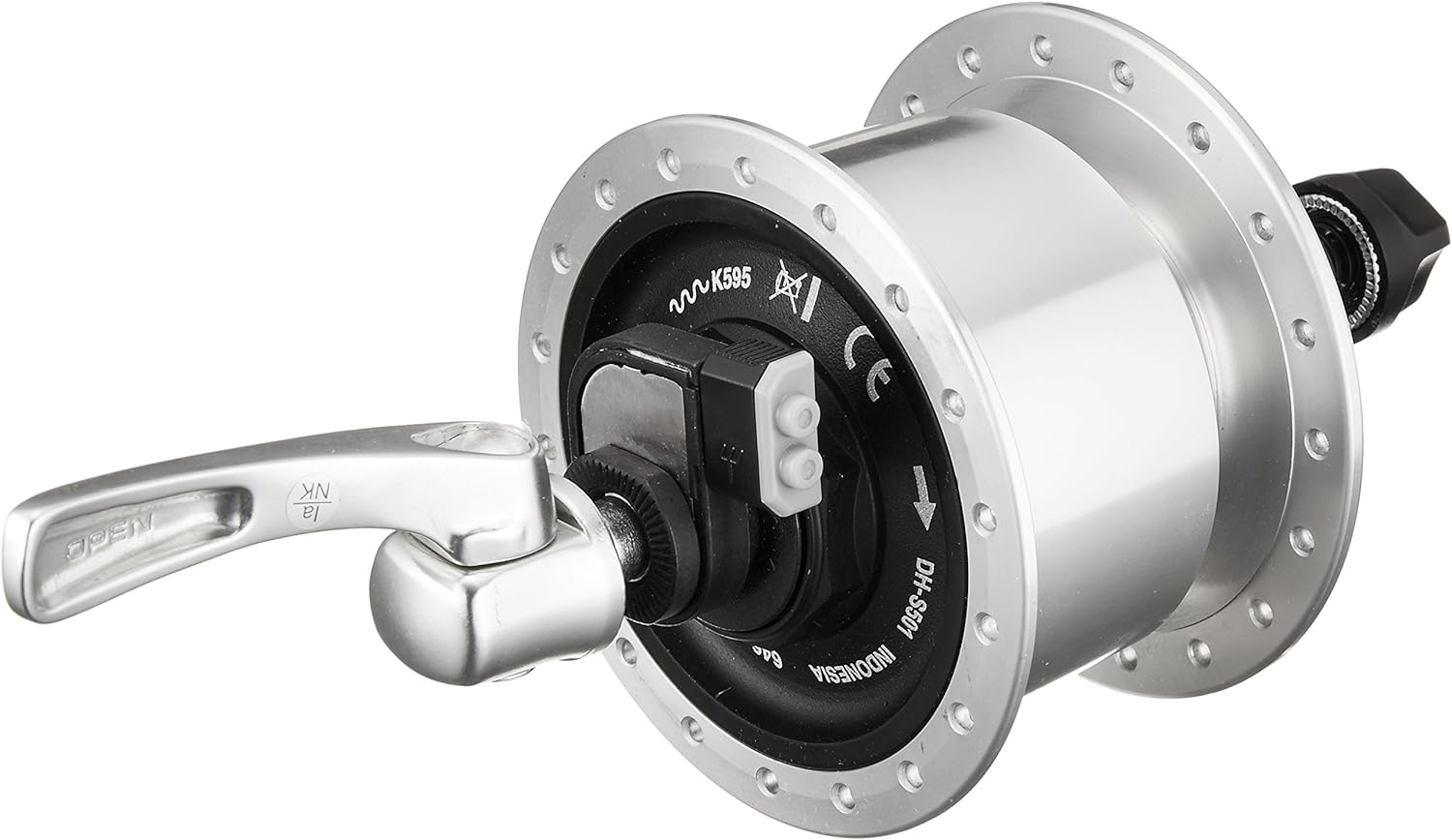 Shimano DH-S501 Alfine, 6v 3w, Centre-Lock disc, 36h, Q/R, silver