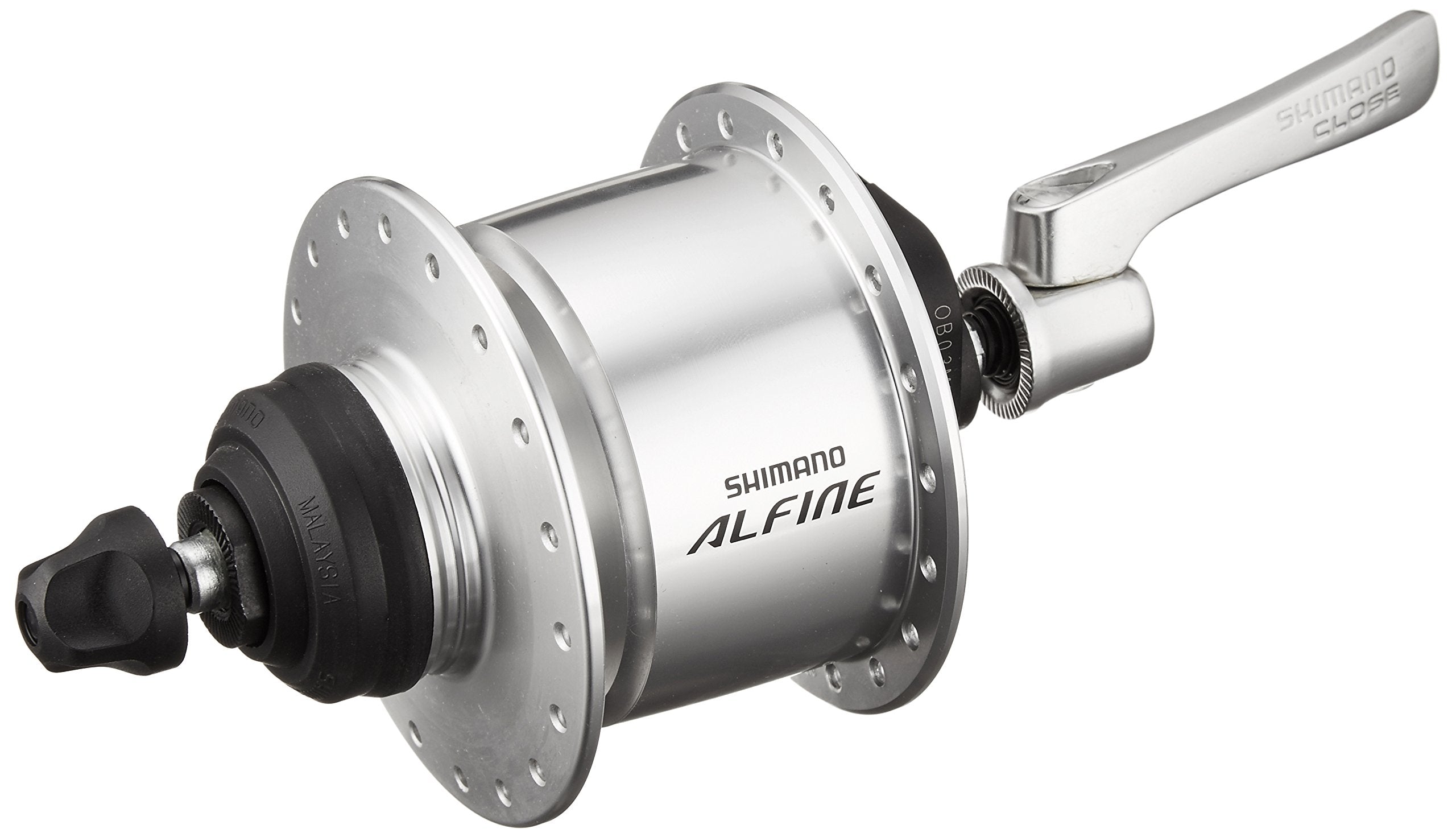 Shimano DH-S501 Alfine, 6v 3w, Centre-Lock disc, 36h, Q/R, silver