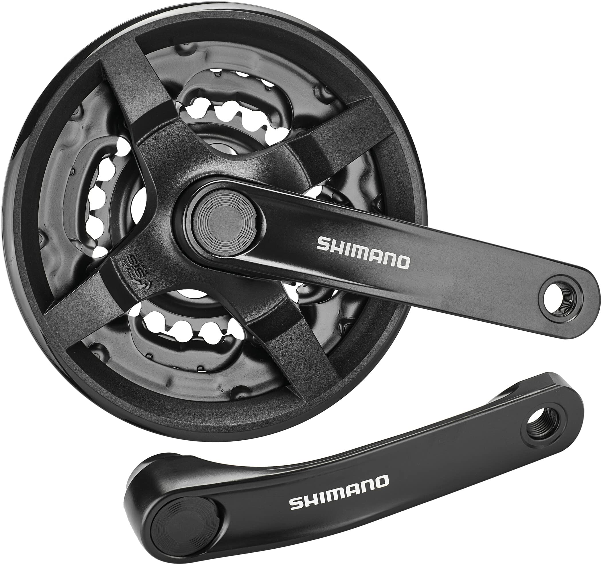 Shimano FC-TY301 chainset 42 / 34 / 24, 6/7/8-speed, 150 mm, with chainguard, black