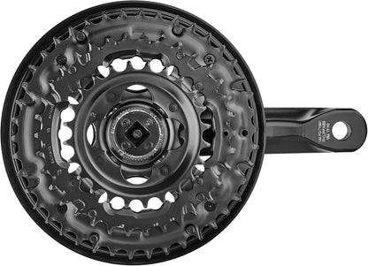 Shimano FC-TY301 chainset 42 / 34 / 24, 6/7/8-speed, 150 mm, with chainguard, black