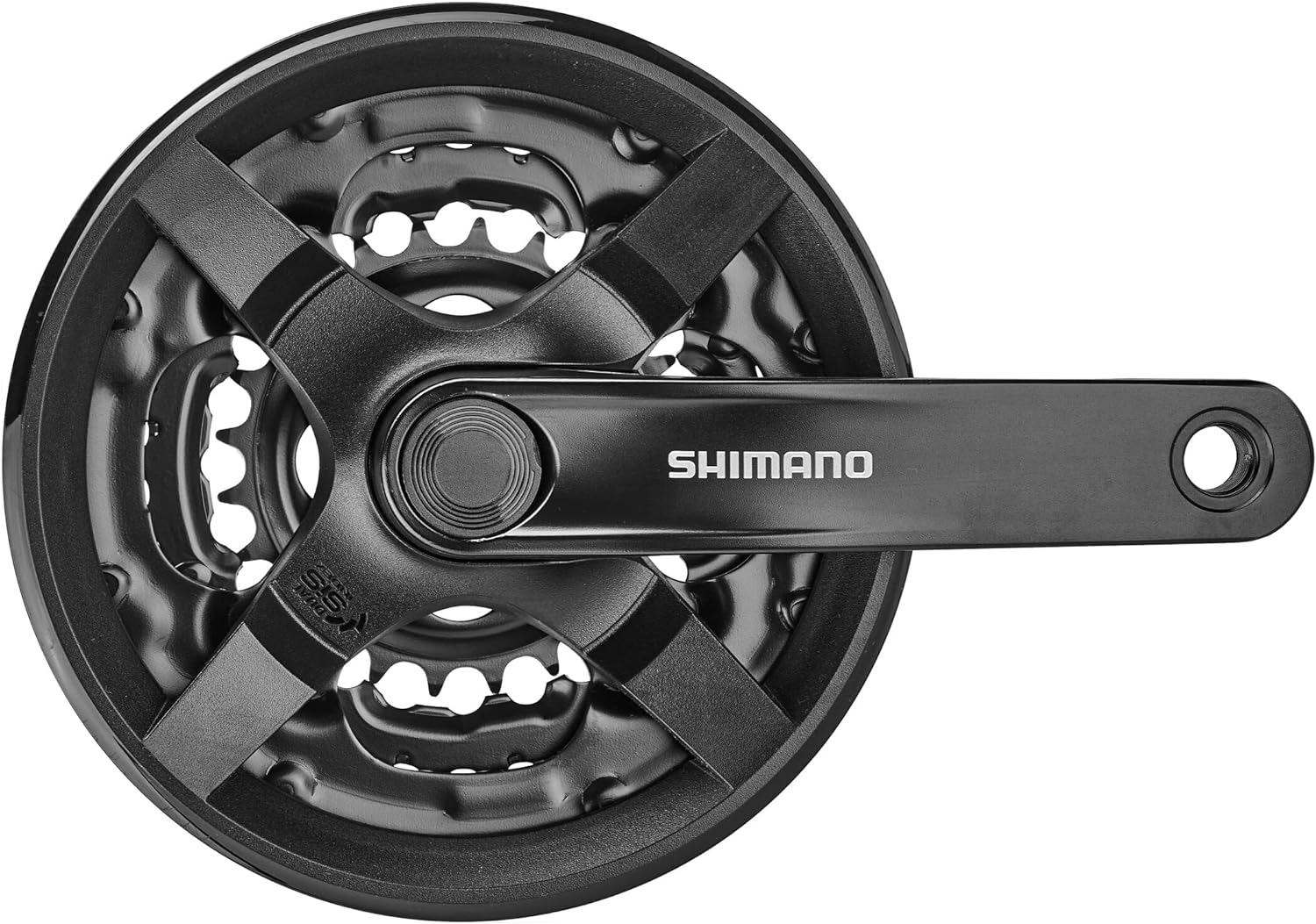 Shimano FC-TY301 chainset 42 / 34 / 24, 6/7/8-speed, 150 mm, with chainguard, black