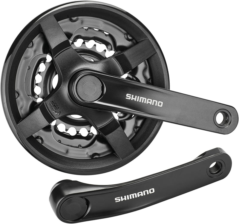 Shimano FC-TY301 chainset 42 / 34 / 24, 6/7/8-speed, 150 mm, with chainguard, black