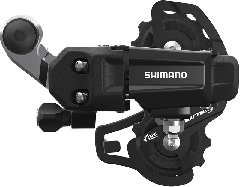 Shimano Tourney TY200 rear derailleur, 6/7-speed, with BMX/Track bracket, SS short cage