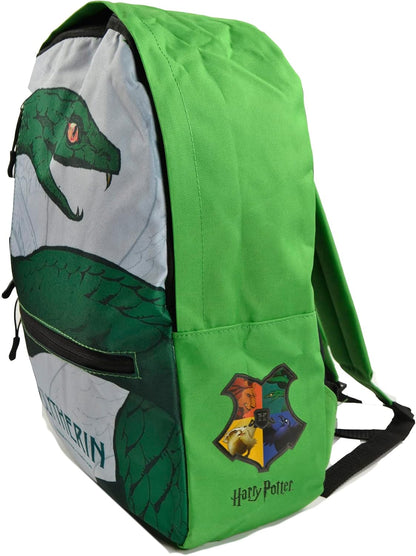 Harry Potter Intricate Houses Slytherin Backpack One Size Green/White