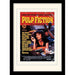 Pulp Fiction (Uma On Bed 30x40 cm Mounted & Framed, 250GSM PAPERWRAP MDF, multicoloured, 33 x 44 cms