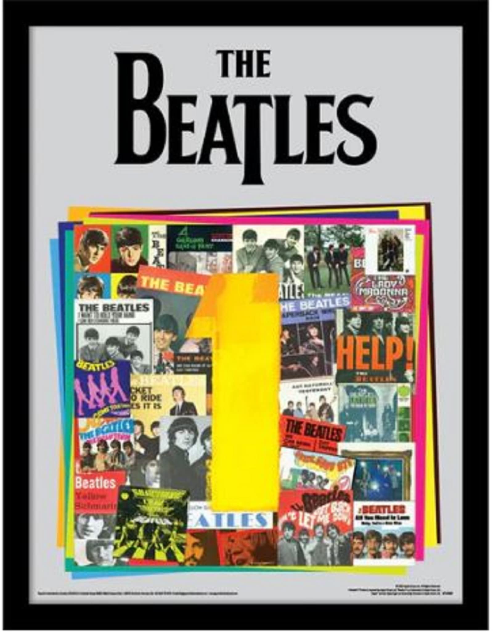 Pyramid International The Beatles Poster in Frame (Singles Design) Framed Print in 30x40cm Frame - Official Merchandise
