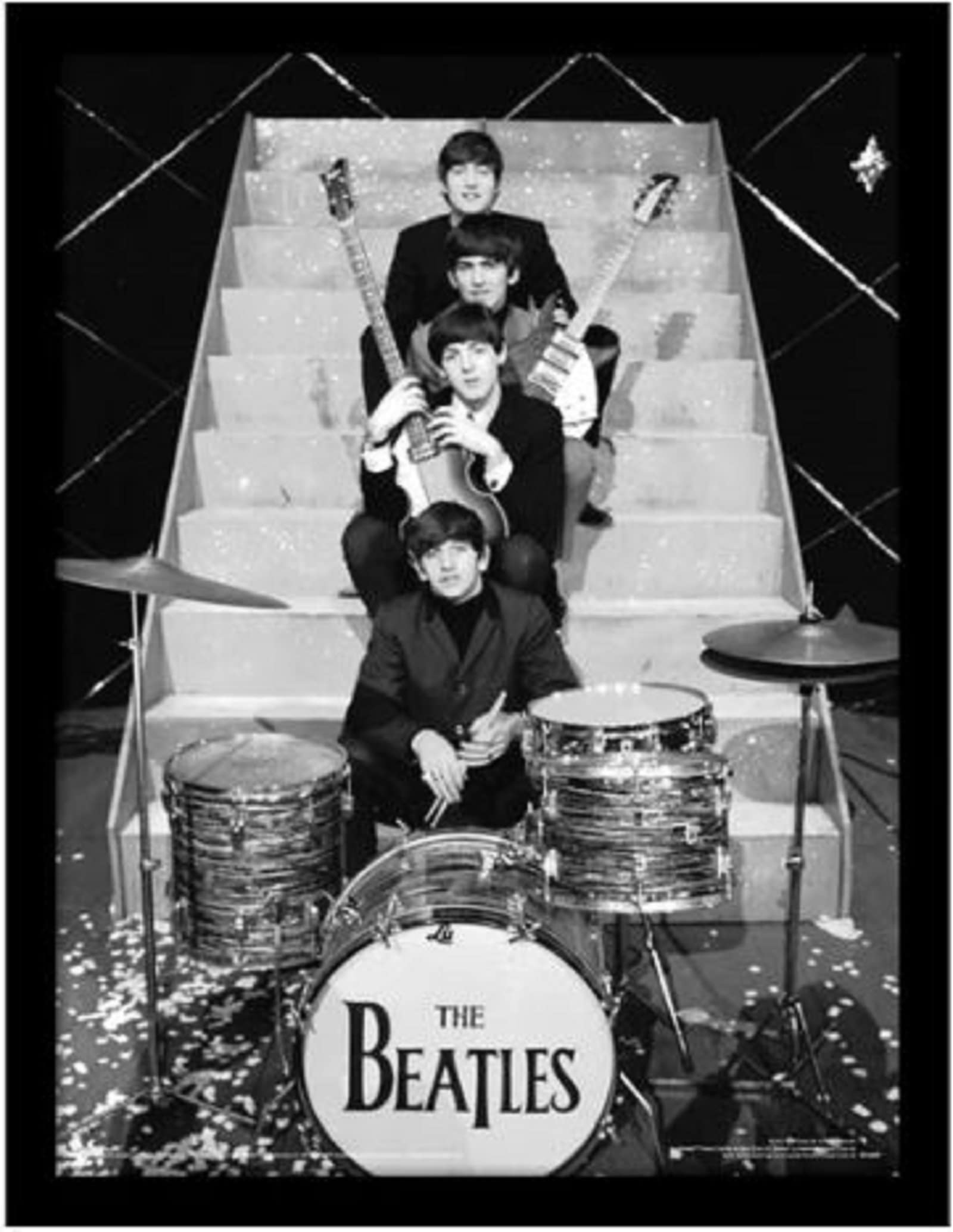 Pyramid International The Beatles Poster in Frame (Photoshoot Design) Framed Print in 30x40cm Frame - Official Merchandise