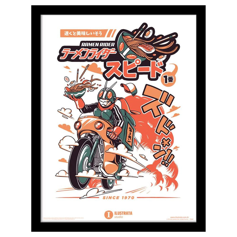 ILUSTRATA (RAMEN RIDER) COLLECTOR PRINT (FRAMED)