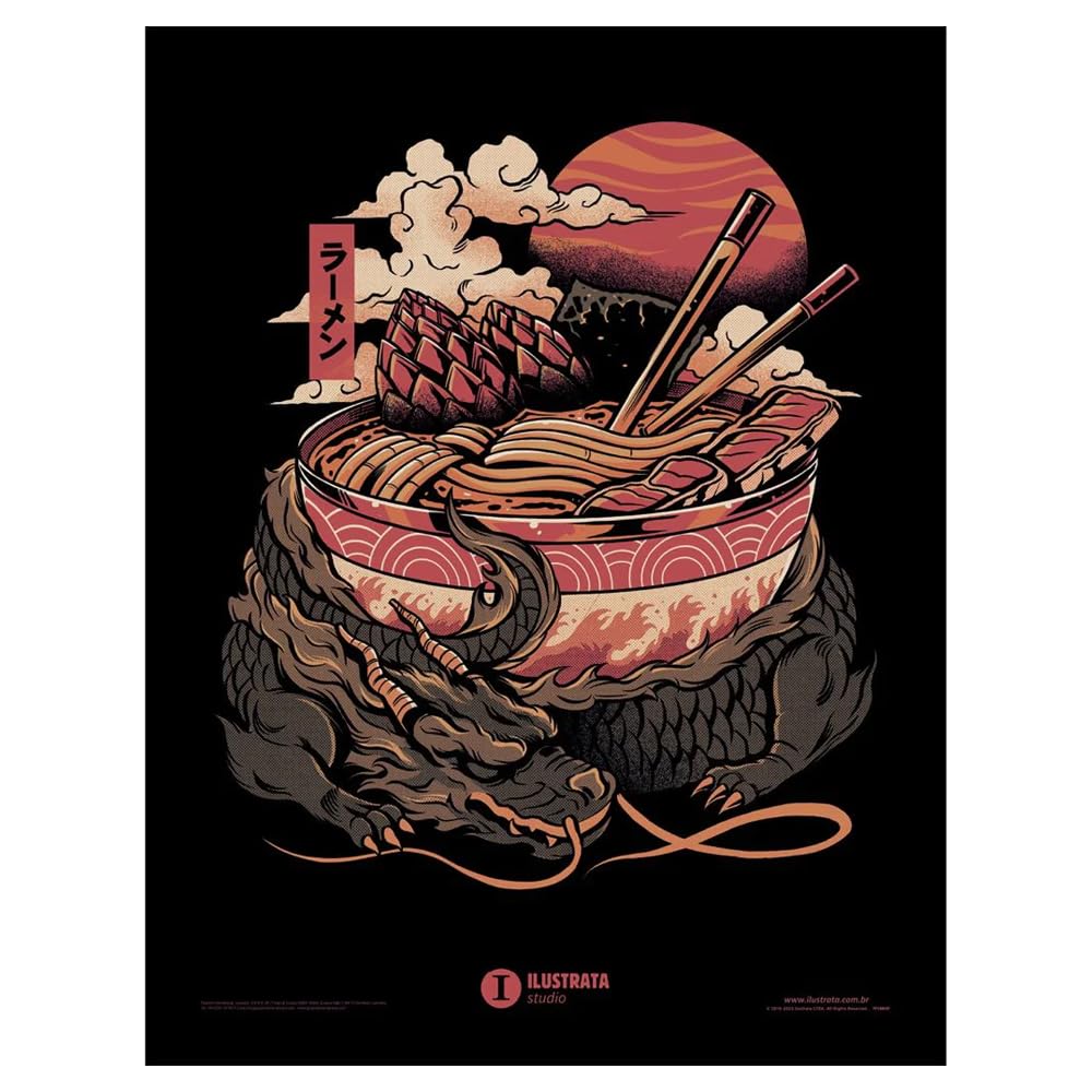 ILUSTRATA (DRAGONS RAMEN) COLLECTOR PRINT (FRAMED)
