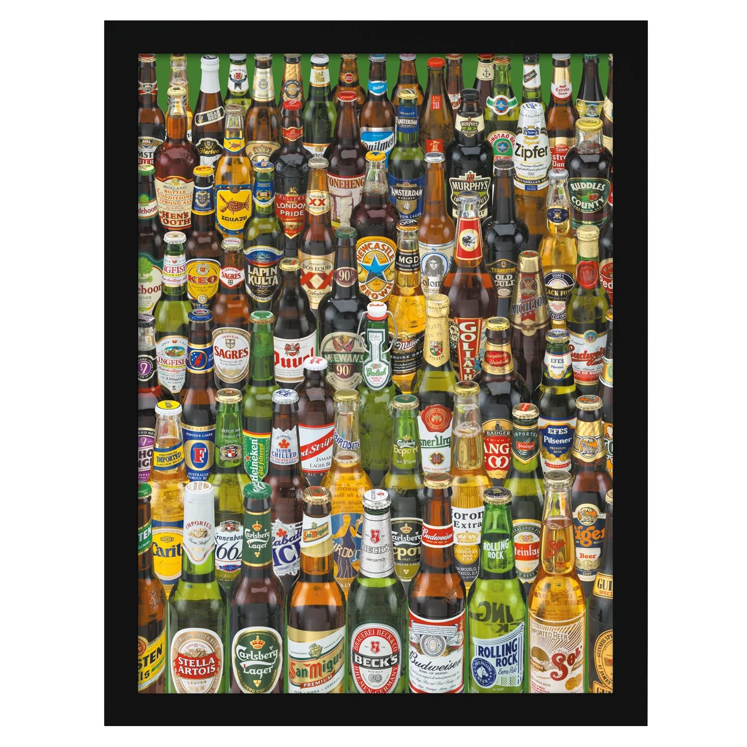 Pyramid International Beer Bottle Framed Poster (40cm x 30cm) (Multicolored) 40cm x 30cm Multicolored