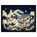 Wave Collection (Shiba Waves) 30 x 40cm Collector Print (Framed