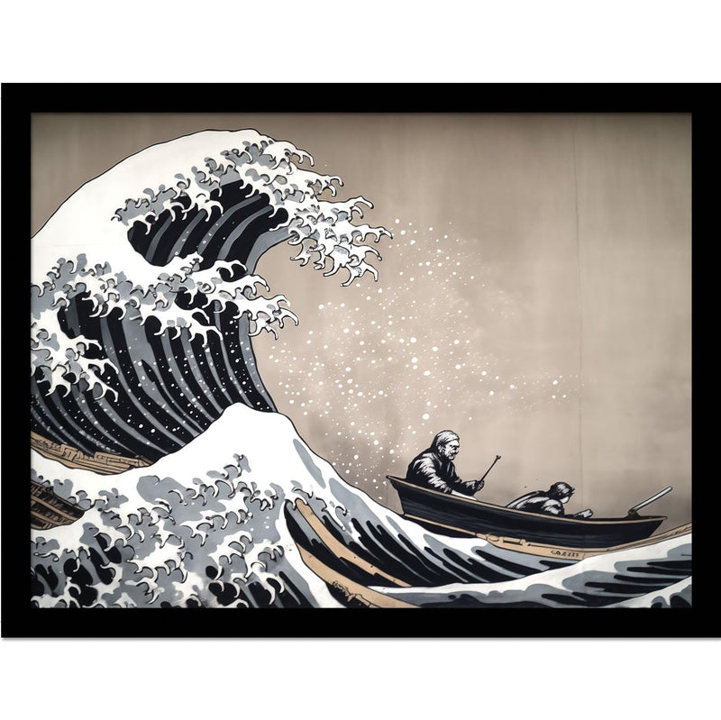 Wave Collection (Graffiti Wave ) 30 x 40cm Collector Print (Framed)