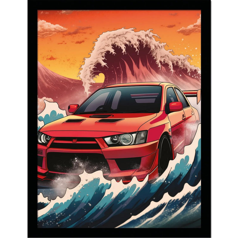 Wave Collection (Wave Cars Evo) 30 x 40cm Collector Print (Framed)