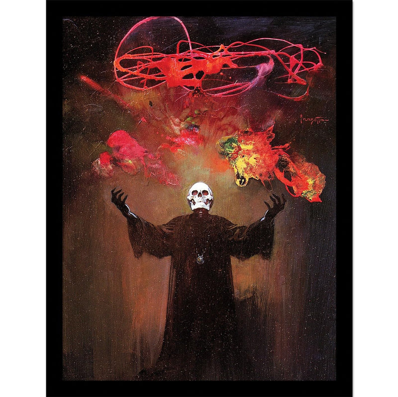 Frazetta (Skull King) 30 x 40cm Collector Print (Framed)