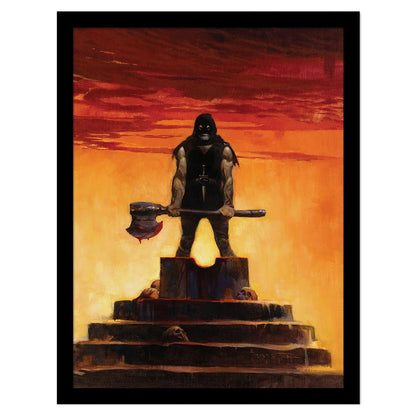 Frazetta (The Executioner) 30 x 40cm Collector Print (Framed