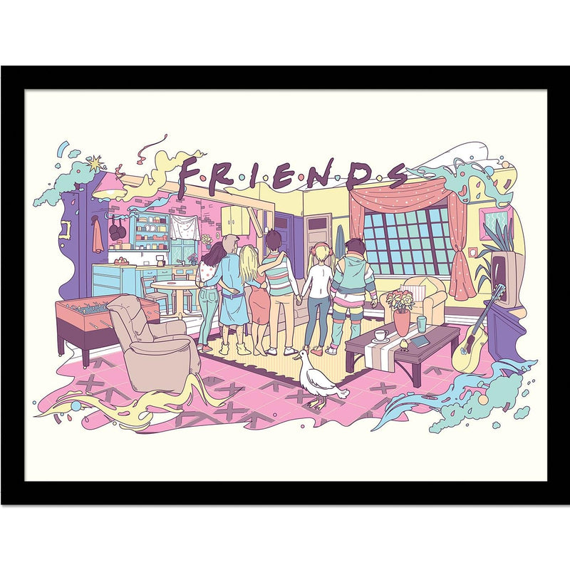 Friends 30 Years (Watercolour) Collector Print (Framed)