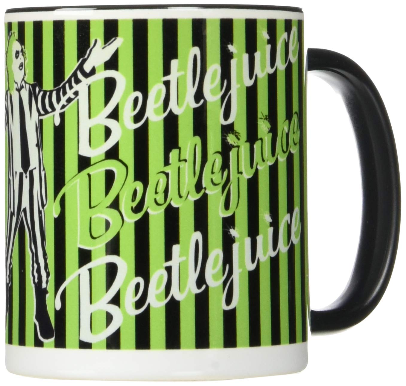Pyramid International MGC25304 EXCLU-Beetlejuice (Showtime) Black Inner Mug, Ceramic, Multicolour
