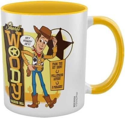 Pyramid MGC25524 Toy Story 4 (Woody) Yellow Inner C Mug, 11oz/315ml