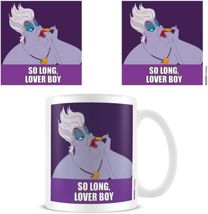 Disney Meme The Little Mermaid Ursula Ceramic Mug in Presentation Gift Box (So Long, Lover Boy Design) 11oz - Official Merchandise