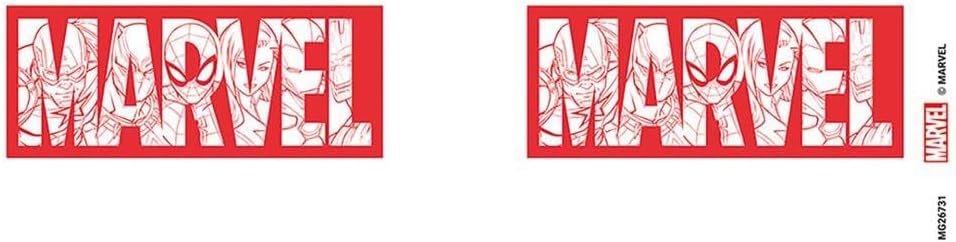 Marvel Tasse mit Charakter-Logo, Einheitsgröße, Weiß/Rot One Size Weiß/Rot