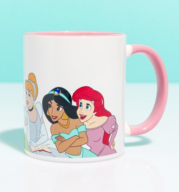 Pyramid International Disney Princess Pink Handle Mug, Ceramic, Mug, 312ml