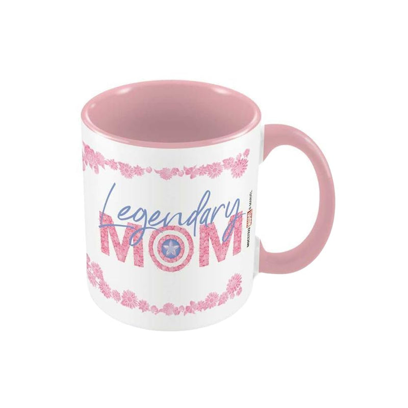 Marvel Tazza con scritta "Legendary Mom", taglia unica, colore: bianco/rosa