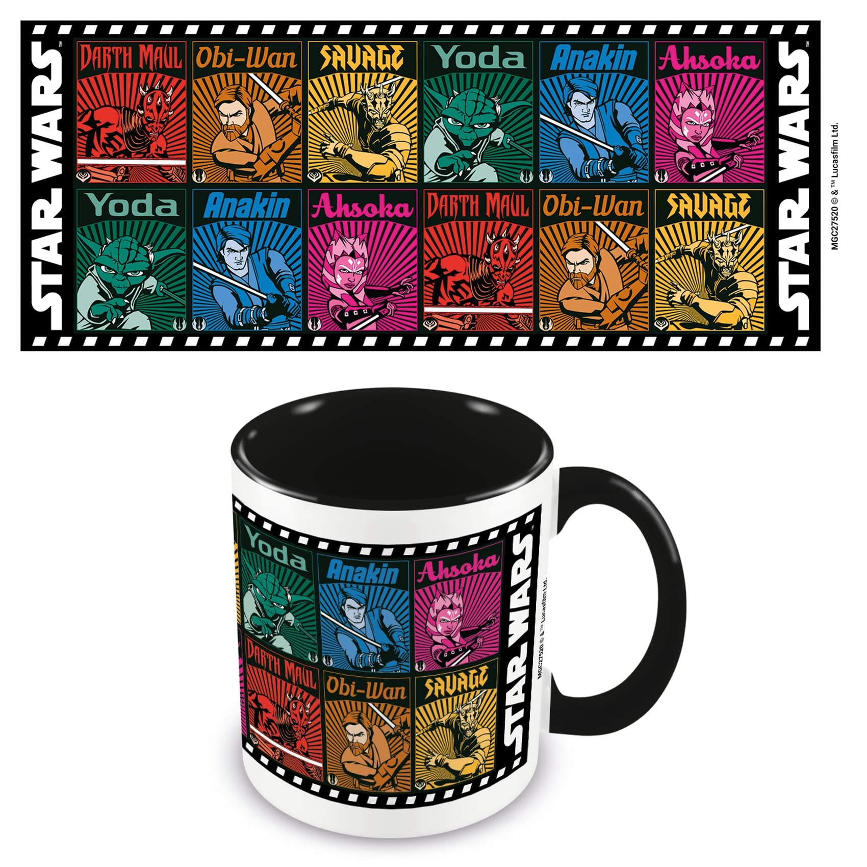Pyramid International Star Wars: Clone Wars Mug in Presentation Gift Box (Character Roll Call Design) 11oz Ceramic Mug - Official Merchandise