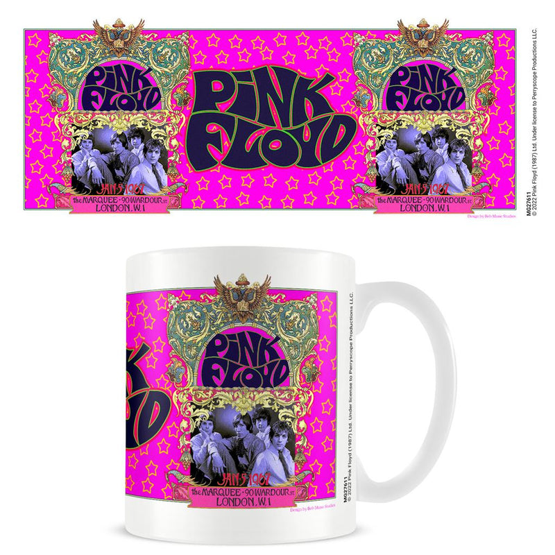 Pyramid International Pink Floyd Taza en caja de presentación (diseño de concierto '67) Taza de cerámica de 11 onzas – Producto oficial