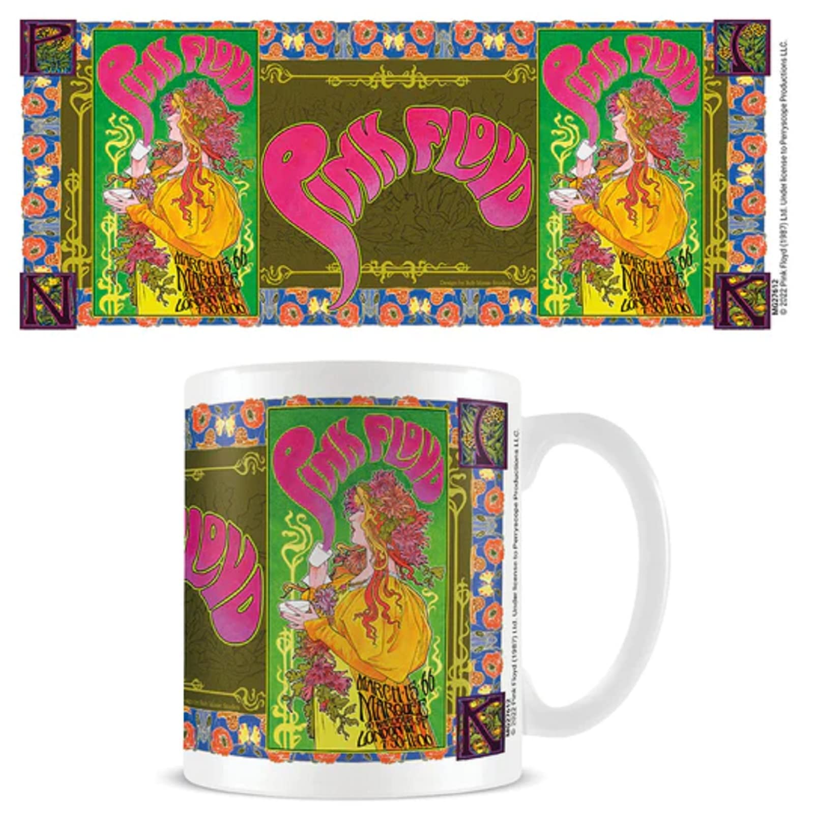Pyramid International Pink Floyd Mug in Presentation Box ('66 Gig Design) 11oz Ceramic Mug - Official Merchandise