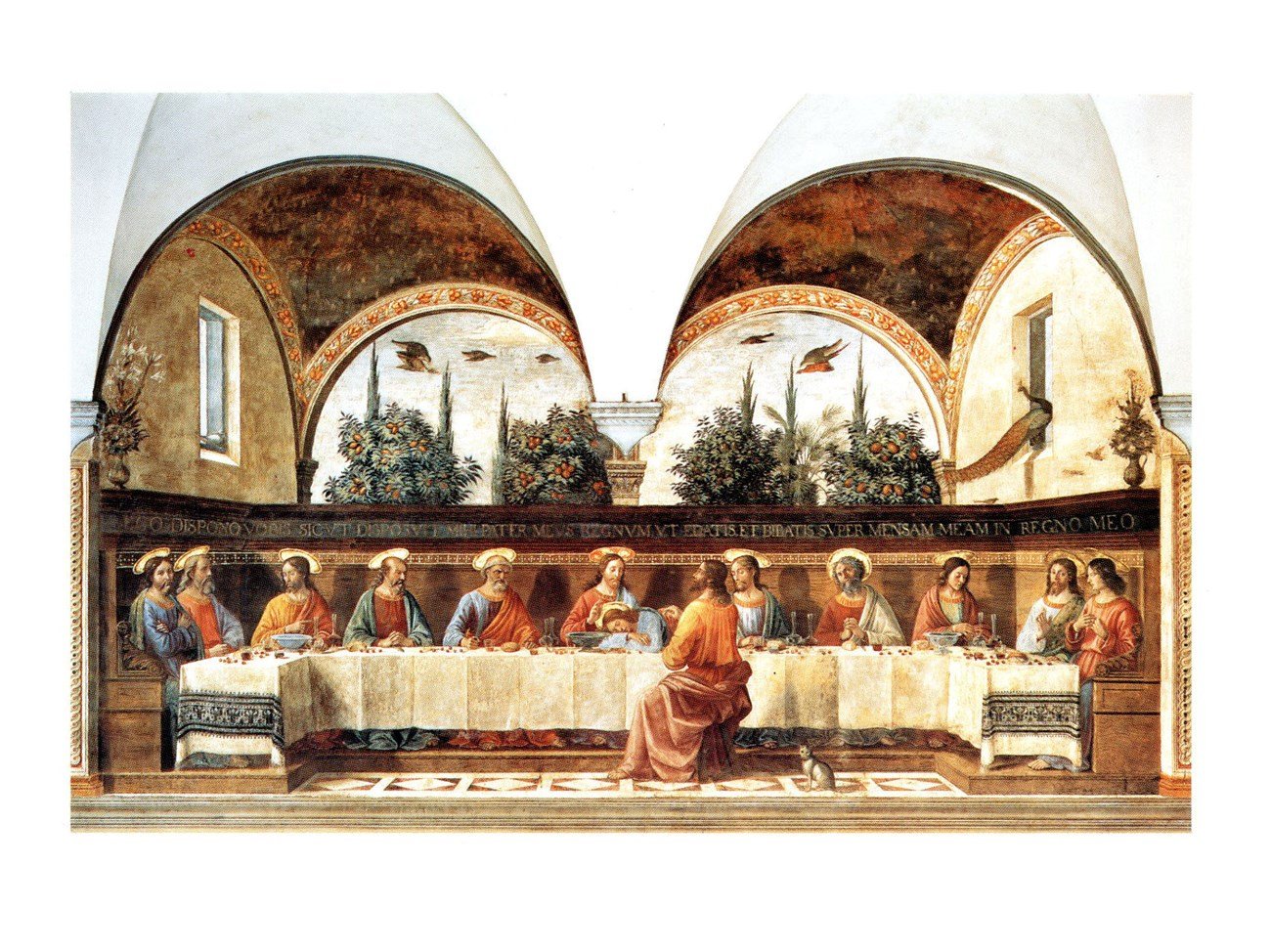 L'ultima Cena Domenico Ghirlandaio Mini Print 30x25cm