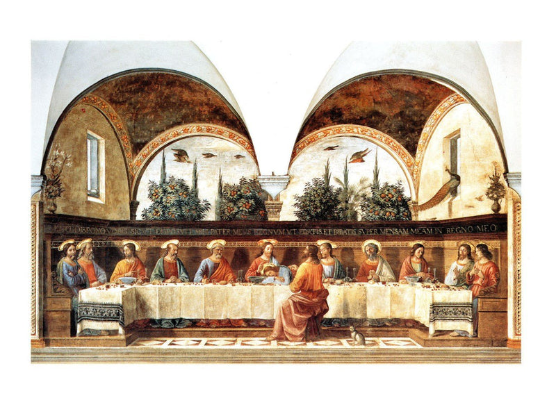 L'ultima Cena Domenico Ghirlandaio Mini Print 30x25cm