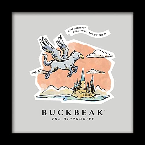 Pyramid International HARRY POTTER Framed Print Buckbeak Watercolour Design 30cm x 30cm - Official Merchandise