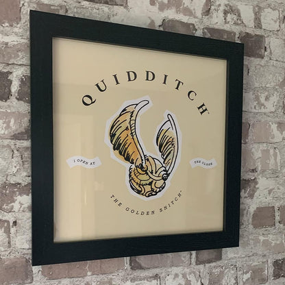 Pyramid International HARRY POTTER Framed Print Quidditch Watercolour Design 30cm x 30cm - Official Merchandise