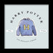 Pyramid International HARRY POTTER Framed Print Weasley Jumper Design 30cm x 30cm - Official Merchandise H Jumper