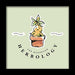 Pyramid International HARRY POTTER Framed Print Watercolour Mandrake Design 30cm x 30cm - Official Merchandise Herbology