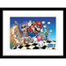 Super Mario Bros – Character Design Print (40 cm x 30 cm) (White, Blue, Black), White, Blue, Black, 40 cm x 30 cm