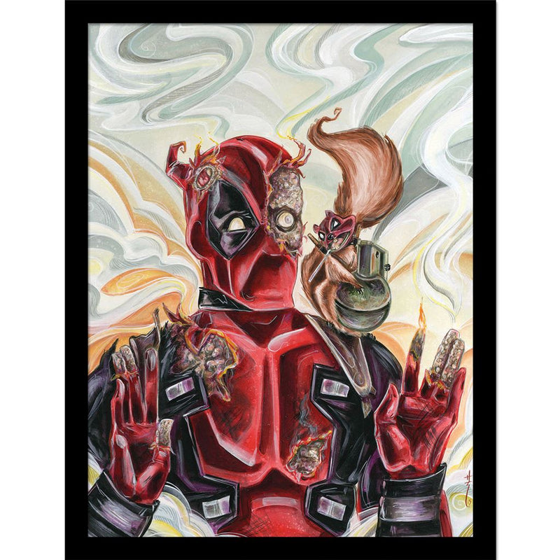 Deadpool (Abstract) Collector Print (Framed)