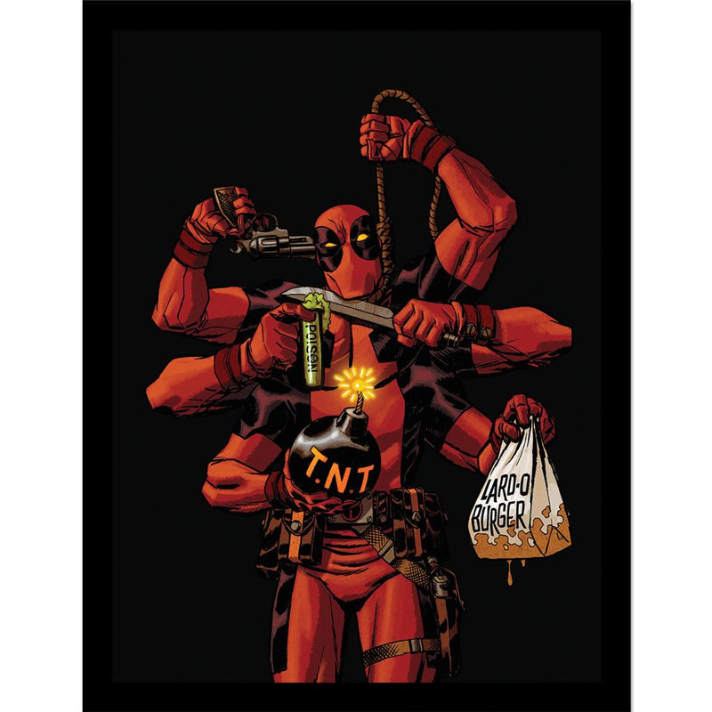 Deadpool (Many Arms) Collector Print (Framed)
