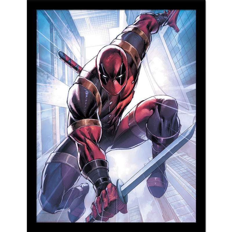 Deadpool (Action Pose) Collector Print (Framed)