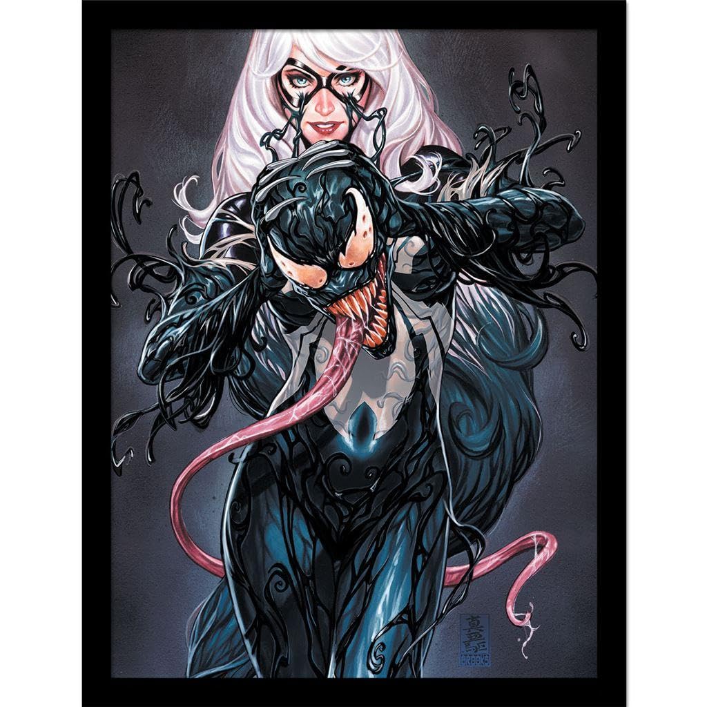 Marvel Venom Black Cat Vol 1 Framed Poster (40cm x 30cm) (Gray/Black) 40cm x 30cm Gray/Black