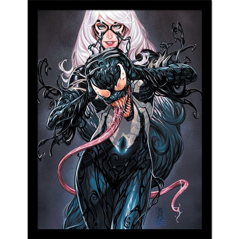 Marvel Venom Black Cat Vol 1 Framed Poster (40cm x 30cm) (Gray/Black) 40cm x 30cm Gray/Black