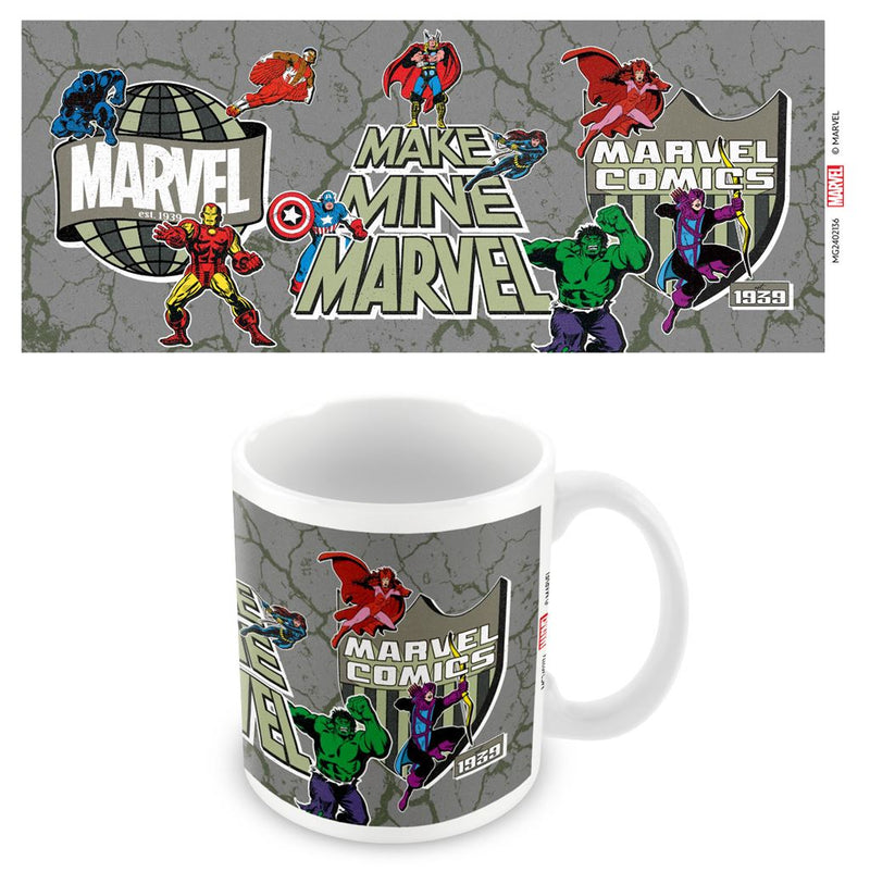 Marvel Tasse à café en céramique 325 ml Motif Make Mine