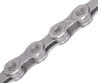 KMC Cadena xGlide EPT de 9, 10 y 11 velocidades, plata oscura, eslabones 118