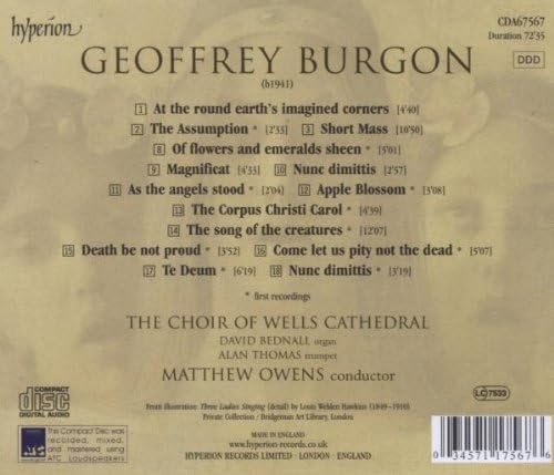 Choral Music (Owens, Choir of Wells Cathedral)