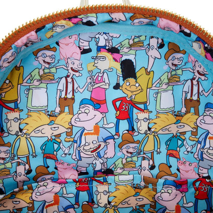 Loungefly Hey Arnold! Sunset Arms Boarding House Mini Backpack, Multi