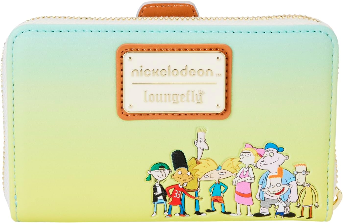 Loungefly Hey Arnold Sunset Arms Boarding House Zip Around Wallet, Multicolor, Zip Around Wallet
